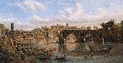 Gaspar Van Wittel View of the River Tiber with the Ponte Rotto and the Aventine Hill Sweden oil painting artist